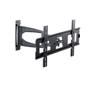 Full-motion TV wall mount with adjustable articulating arm and VESA-compatible mounting plate.