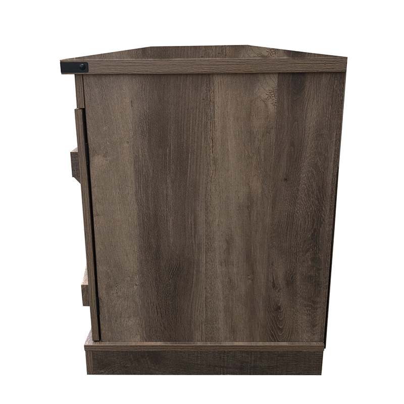 Criterion Rustic 1800 Dark brown wooden cabinet with a single left-side door and raised base.