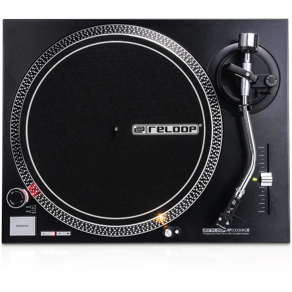 Reloop Rp-2000Mk2 Direct Drive Scratch Dj Turntable With Usb Reloop rp-2000mk2 professional direct-drive dj turntable with metal tonearm and led indicators.