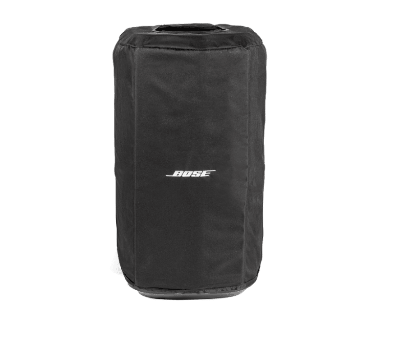 Bose Cover For L1 Pro8 Subwoofer Black Bose portable wireless speaker with a tall black fabric cover and white bose logo.