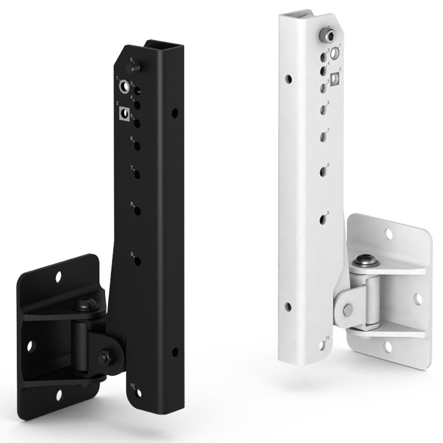 Bose Wmb2-Ma12/Ma12Ex Patch Lock Upper Bracket Adjustable wall-mount arm system with vertical mounting plate, multiple-position holes, and a hinge joint.