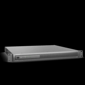1U rack-mount server with front drive bay and perforated front panel, silver chassis.