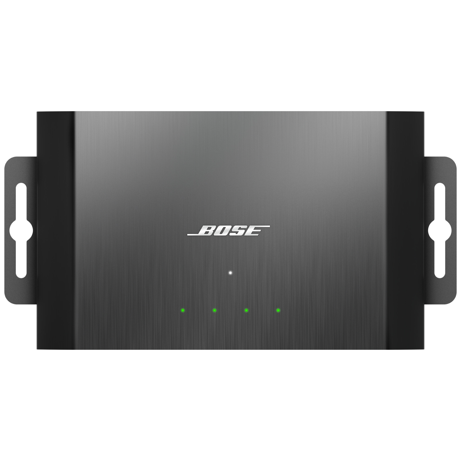 Bose Controlspace Ex-4Ml 4Ch Mic/Gpio Dante Utb Bose rack-mount audio amplifier with brushed metal front, side mounting ears, and green led status indicators.