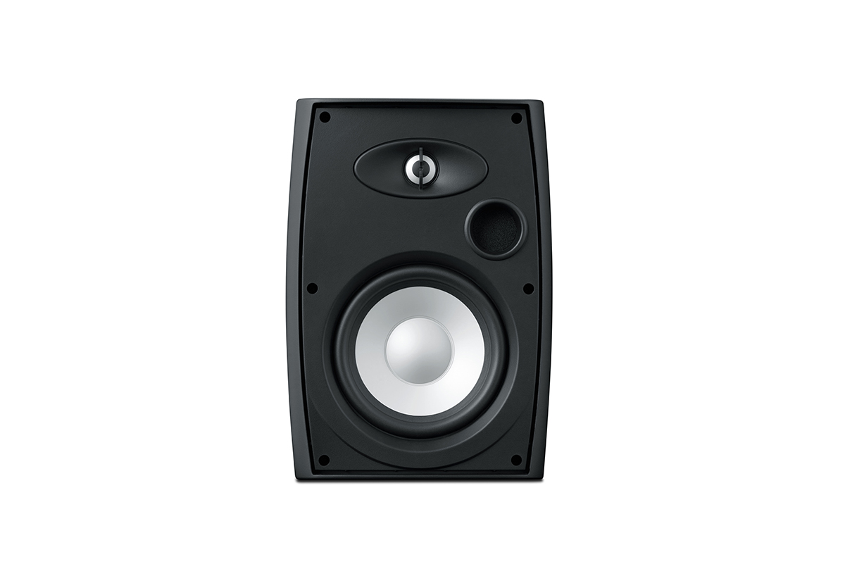 Swan Hivi Va6-Os Black studio monitor speaker with large silver woofer, small tweeter, and circular front port.