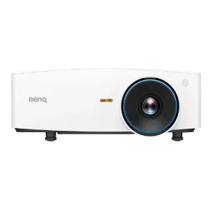 BenQ 4K HDR projector with white body and blue-ringed lens.
