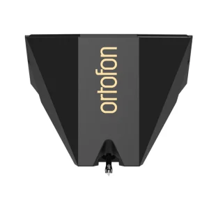 Interdyn Ortofon phono cartridge with wedge-shaped black body and vertical gold logo.