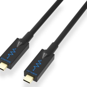 HDMI cable pair with gold-plated Type A connectors, black housings with blue waveform logo and SOURCE branding