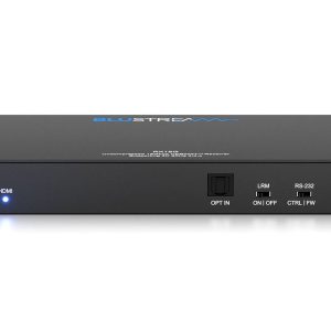 Blustream RX18G HDMI receiver box with front power and HDMI indicator LEDs