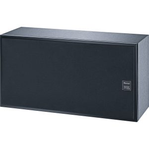 Magnat THX Ultra 2 loudspeaker with black grille and brushed metal frame