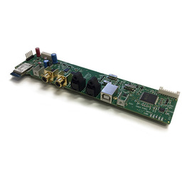 Internal PCIe sound card with multiple analog audio connectors.