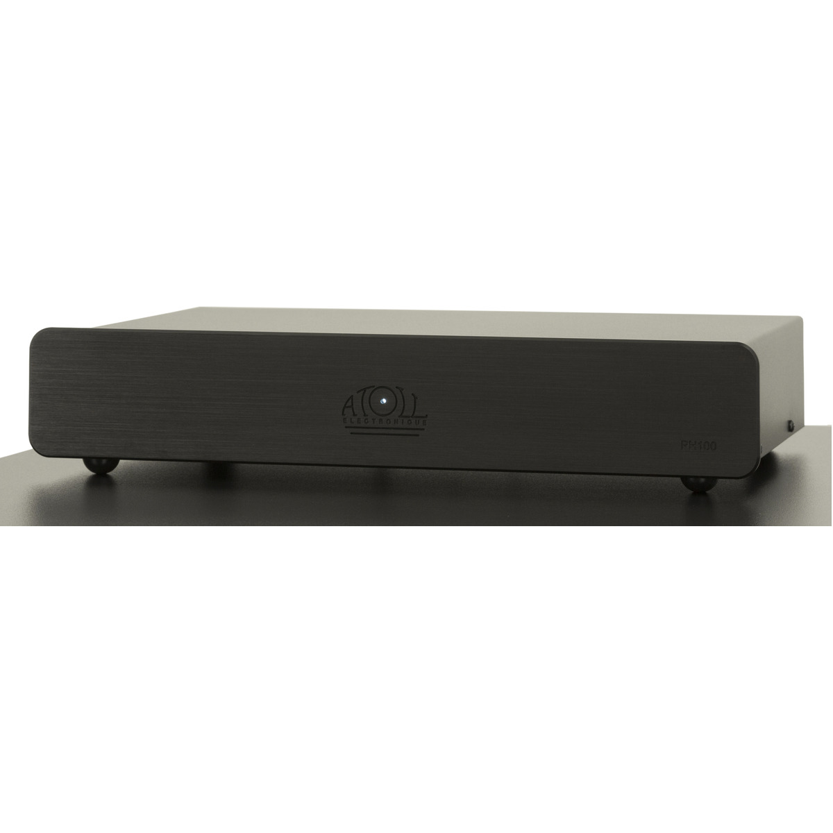 Atoll Electronique Ph100 Atoll electronique ph100 phono preamplifier with black brushed front panel and logo