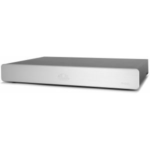 Atoll PH200 phono preamplifier with brushed aluminum front panel and silver enclosure.