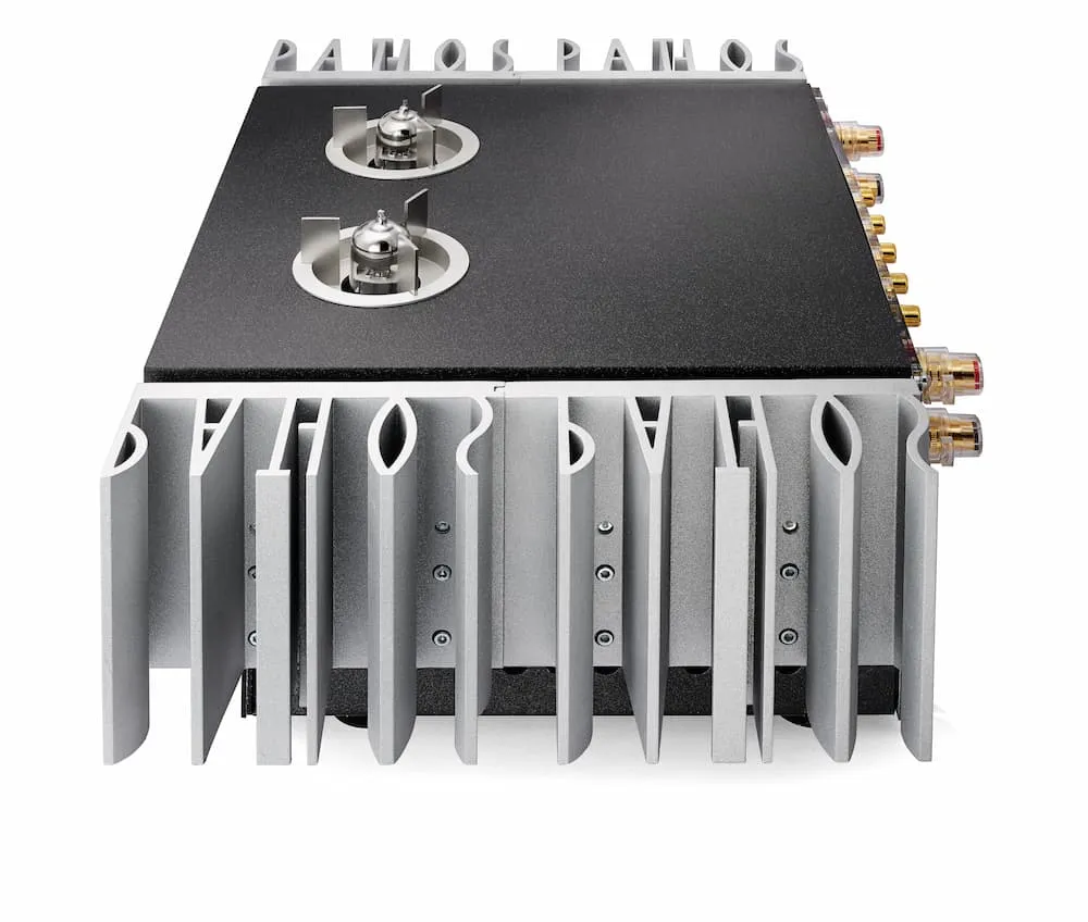 Pathos Classic Remix Power amplifier module with large finned aluminum heatsink and multiple rf connectors.
