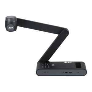 AVer document camera with articulated arm and compact base.