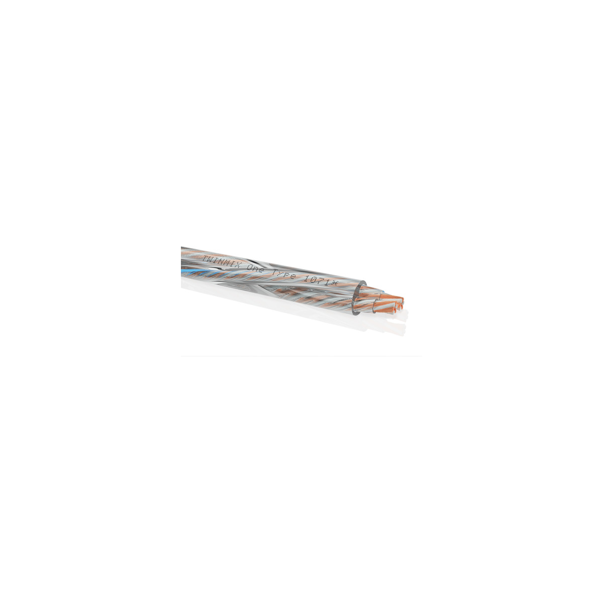 Oehlbach Ob-1071 Cross-section of twisted-pair ethernet cable showing copper conductors and color-coded pairs.