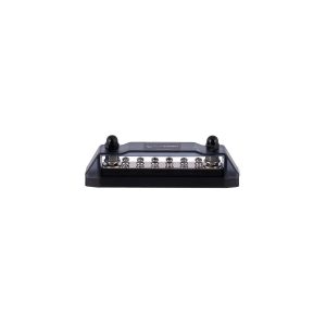 Auto-Connect bed-of-nails test fixture with pogo-pin contacts under a clear lid and black base.