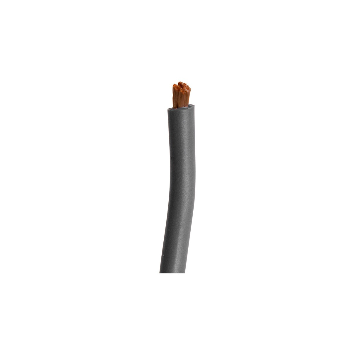 Auto-Connect C500Bl Black insulated electrical wire with exposed copper stranded conductor.