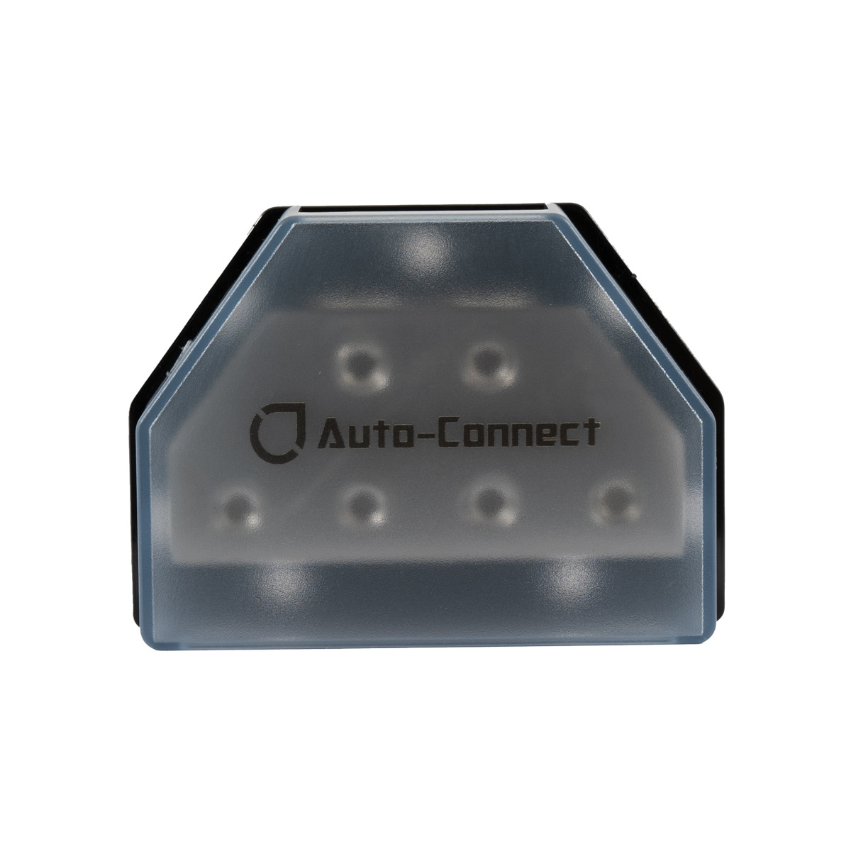 Auto-Connect Db24L1 Auto-connect connector housing with translucent blue cover, black frame, and hexagonal top shape.