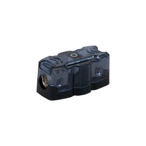 Blue-tinted compact reflex sight with circular lens opening and rugged textured top.