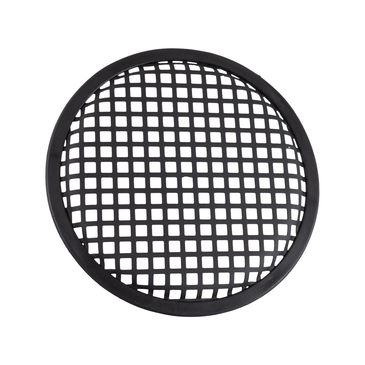Auto-Connect G8L1 Round black plastic mesh screen with square openings.