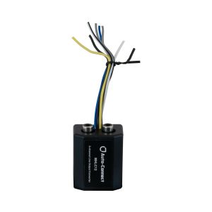 Auto-Connect MHL-C12 2-channel line output converter with exposed multi-colored wires.