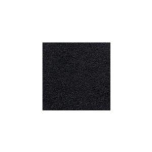 Square black felt fabric swatch with a soft, fuzzy texture