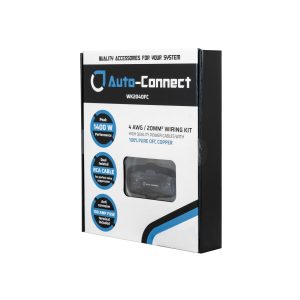 Auto-Connect WK2040FC wiring kit with 4 AWG/20mm² cables and 1400W peak performance, 100% OFC copper.