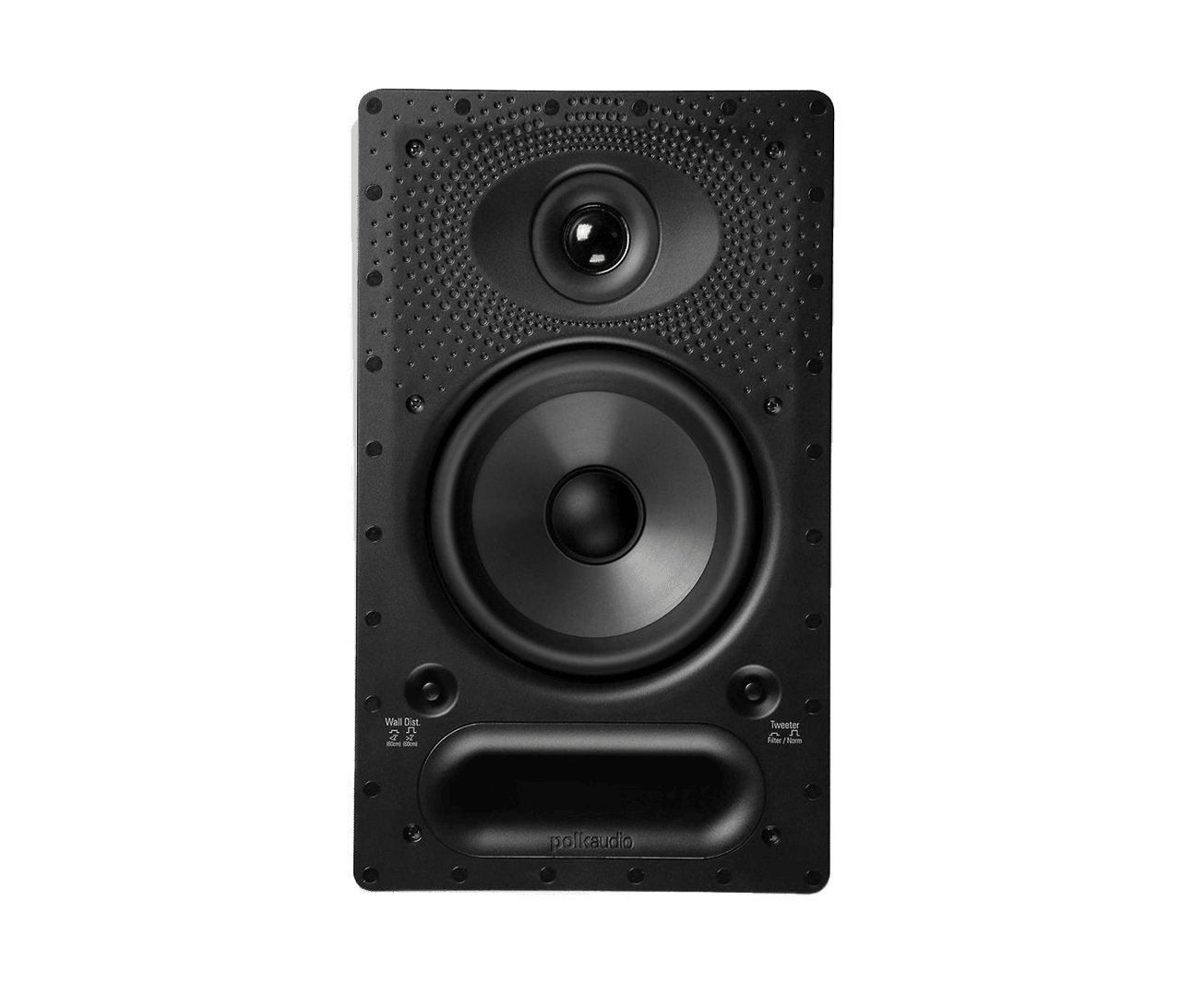 Polk Vs65-Rt Polk audio bookshelf loudspeaker with a 6. 5-inch woofer, 1-inch tweeter, and front bass port.