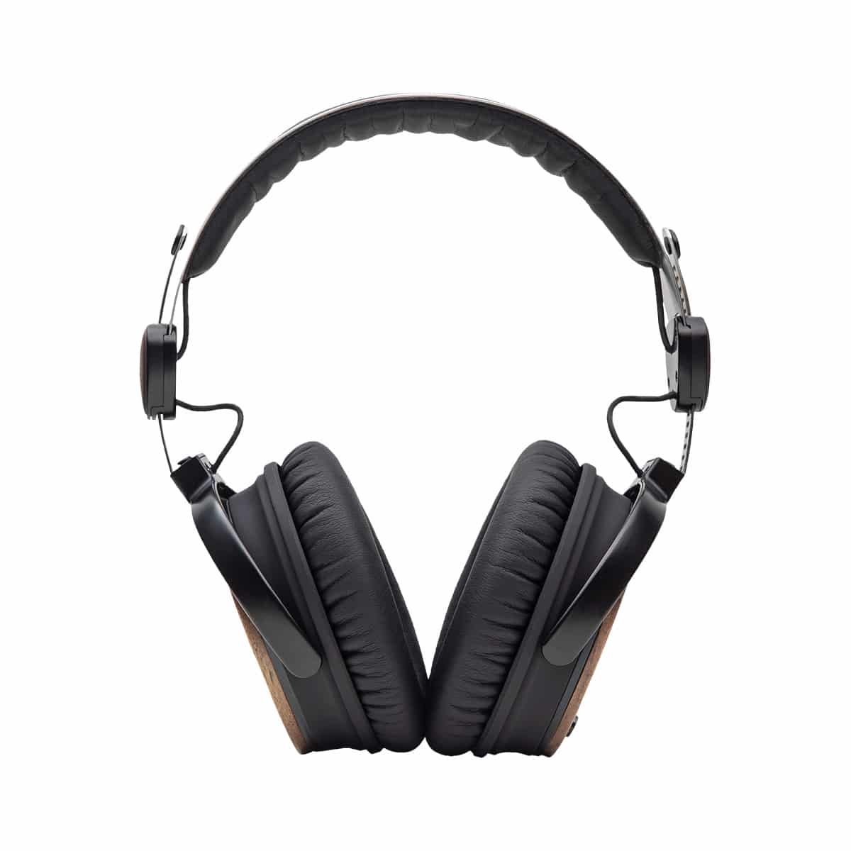 Dd Audio Dxbt-05 Over-ear headphones with black cushioned ear pads and wood-grain ear cup accents