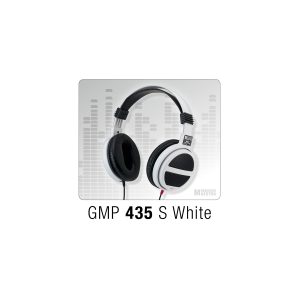 German Maestro GMP 435 S White over-ear headphones with black ear cushions.