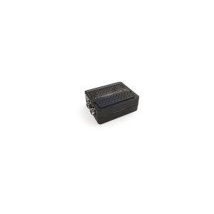 MOSCON-branded small black rectangular device with perforated top and two side connectors.