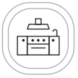 Kasta Pictogram Kitchen Button Cap