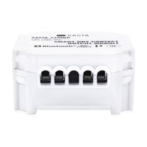 Kasta five-terminal plastic terminal block with screw terminals.