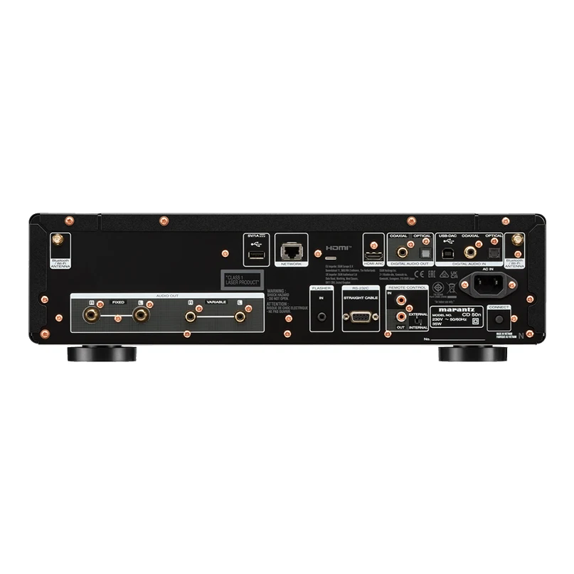 Marantz Cd 50N Cd Player Marantz cd 50n network/cd player back panel with hdmi, usb, digital and analog outputs, power inlet.
