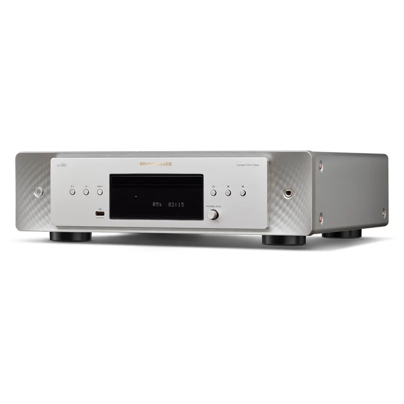 Marantz Cd 60 Premium Cd Player Marantz compact disc player with silver front panel, central display, and multiple control knobs.