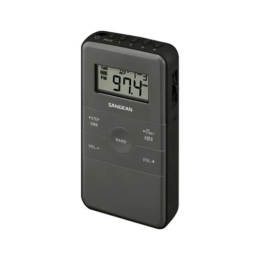 Sangean Dt-140 Am/Fm Pocket Receiver Sangean pocket digital fm radio with lcd display and top buttons.