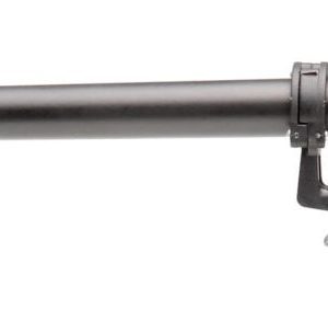 Black turntable tonearm with exposed multi-color cartridge leads and adjustable mounting hardware.