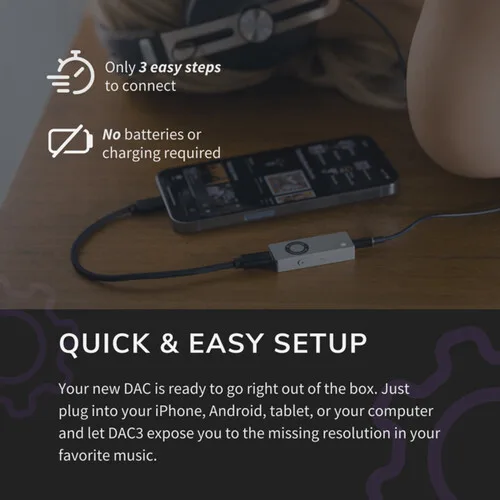 Audioengine Dac3 Portable Headphone Amplifier &Amp; Dac