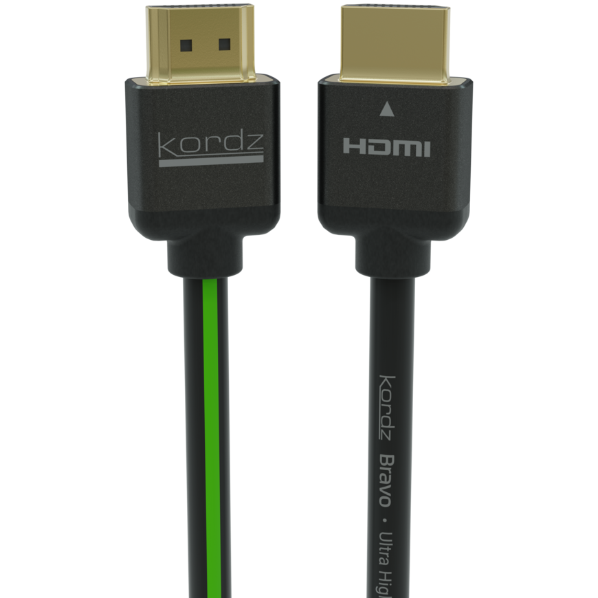 Bravo Series 48Gbps 8K Ultra High Speed Certified Hdmi Cables Kordz bravo ultra high hdmi cable with gold-plated connectors.