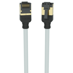 Kordz locking HDMI cable with gold-plated connectors and a built-in locking latch.