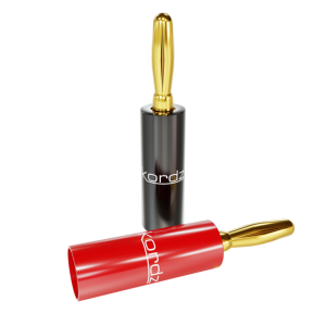 Kordz lipstick tubes in black and red with gold bullet-shaped lipstick bullets.