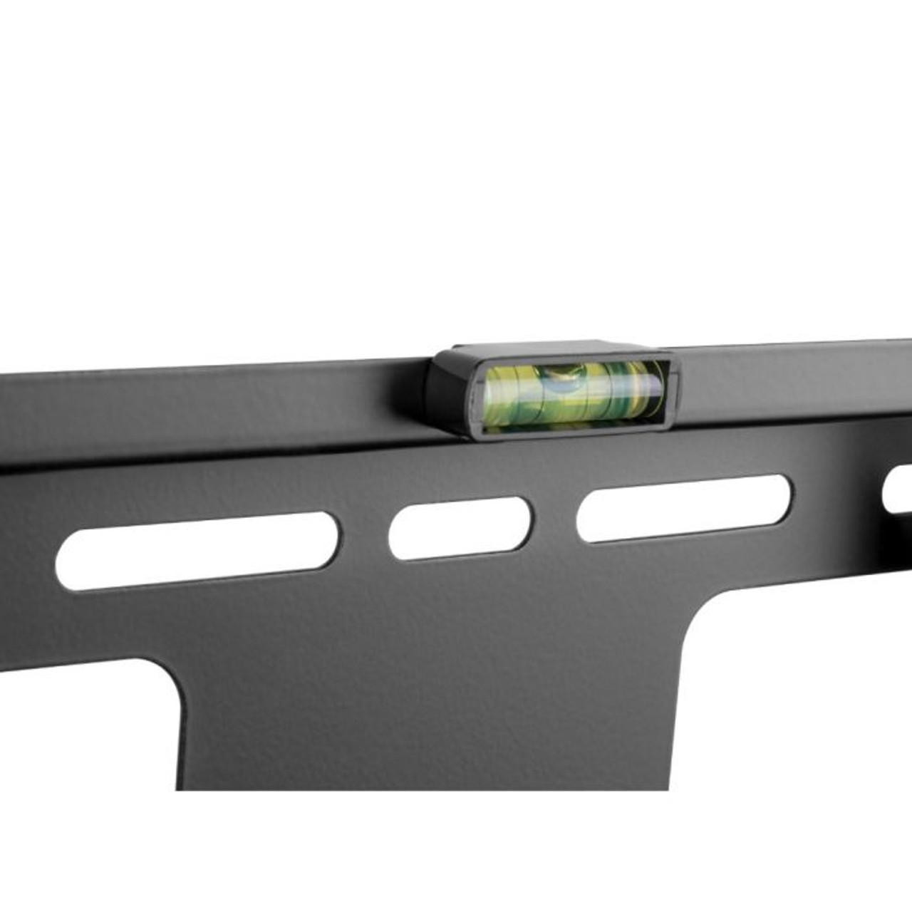 Atdec Ad-Wf-5040 Rectangular bubble level mounted on a metal slotted mounting rail.
