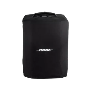 Bose black fabric speaker carrying case with top handle and white Bose logo.