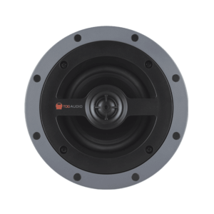 TDG Audio round speaker driver with gray flange and black cone