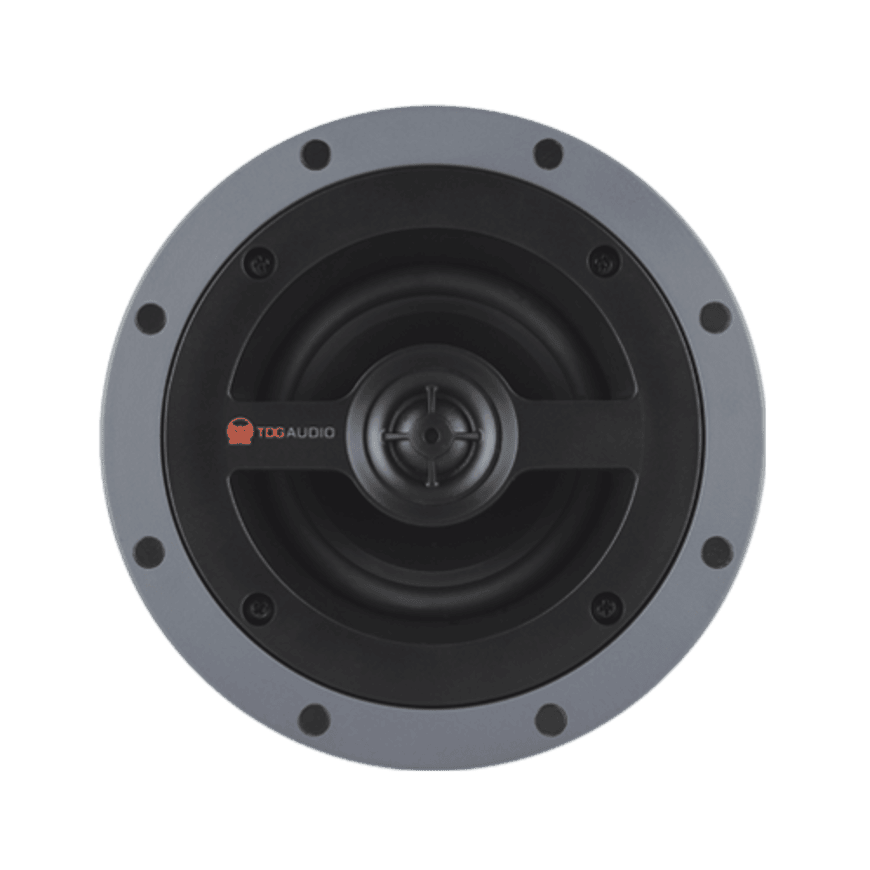 Tdg Audio Architectural 8&Quot; Ceiling Speakers Tdg audio round speaker driver with gray flange and black cone