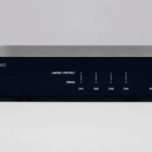 TDG Audio VITRU4 four-channel audio limiter/protector rack-mount unit with CH1-CH4 indicators and power LED