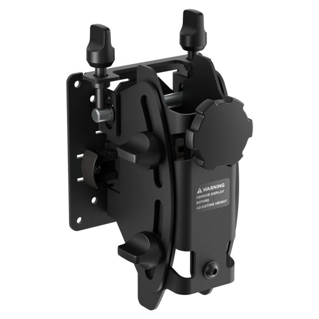 Atdec Awm-Bt-B Black adjustable monitor wall mount with height-adjustable arm and clamp-style fasteners
