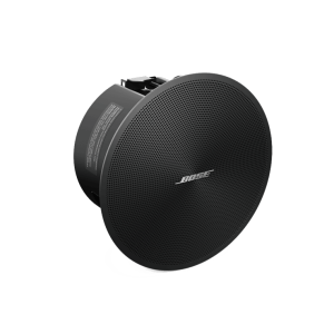 Bose round speaker with perforated grille and mounting bracket