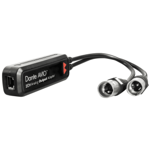 Dante AVIO 2CH Analog Output Adapter with two XLR connectors