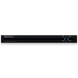 Blustream 6x6 4K HDMI matrix switch with HDCP 2.2 front panel.